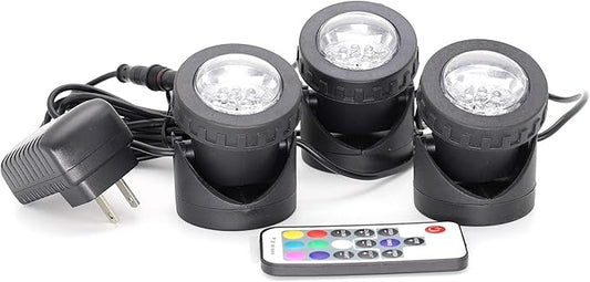 Spaces Places 8089810 AC1203M-F Pond Lights, Black