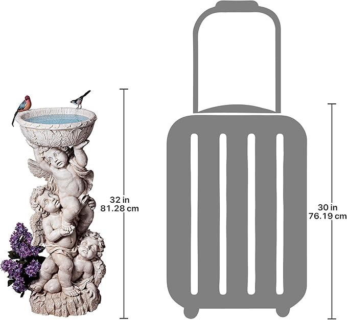 Design Toscano Three Cherubs with Urn Statue