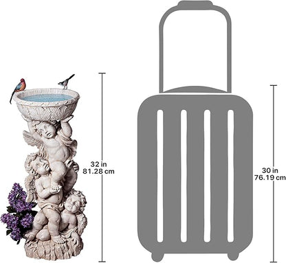 Design Toscano Three Cherubs with Urn Statue