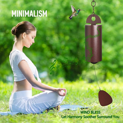 Wind Chimes for Outside,Deep Tone Sound, 43" Copper Large Windchime for Outdoor Terrace,Courtyard,Verandah,Pavilion