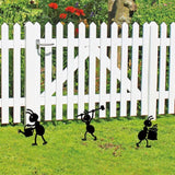 SUPERDANT 3PCS Industrial Ant Metal Garden Yard Art Decor Black Silhouette Outdoor Iron Art Decoration Garden Stakes Statues Ornament Crafts for Backyard Parks Lawns Outdoor Spaces