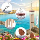 Friendship Wind Chimes Gifts for Women - Inspirational Long Distance Bestie Friendship Birthday Gifts Ideas Female Garden Decoration Personalized Christmas Windchimes for Women Best Friend Soul Sister