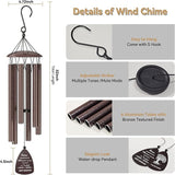 Retirement Wind Chimes for Women Men,Happy Retirement Gift for Woman Men Coworker Colleague Boss Teachers Nurses Friends,Going Away Gifts