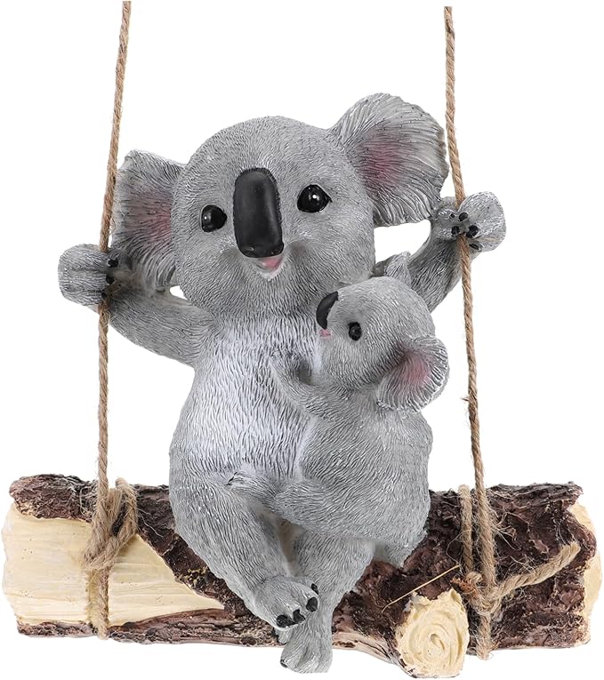 Elegant Grey Garden Sculpture Resin Craft Ornament Outdoor Decoration Adorable Scene Decor