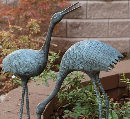 SPI Home BS3139 Stately Garden Cranes, Sculpture Set of 2
