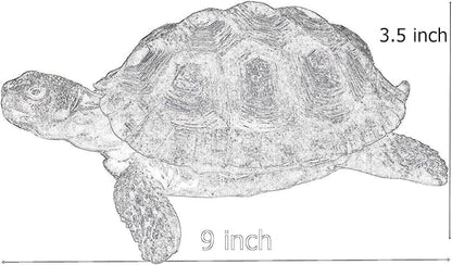 Bellaa Turtle Garden Sculptures Statues Home Decor Tortoise Realistic Cute Large Animal Gilbert Zen Garden Patio Lawn Yard Art Tanya Talia Galapagos Todd Outdoor Figurines 9 inch
