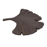 BRASSTAR Cast Iron Ginkgo Leaf Shape Modeling Stepping Stone Garden Lawn Flower Bed Outdoor Farmland Decor TQGJPT827