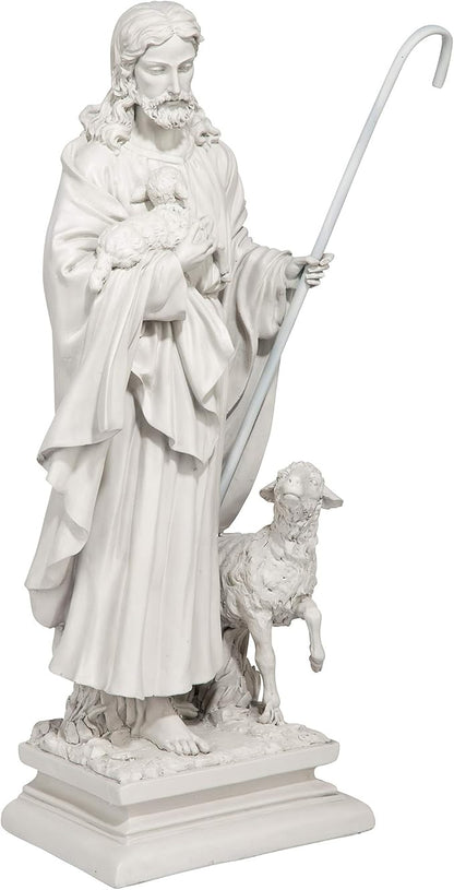 Design Toscano Jesus, The Good Shepherd Garden Statue: Large