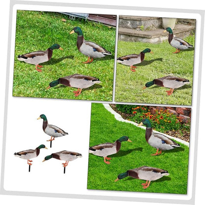 YARNOW 3pcs Acrylic Garden Stake Decor Charming Outdoor Lawn Insert Dusk Pattern for Vibrant Garden Art and Landscape Design