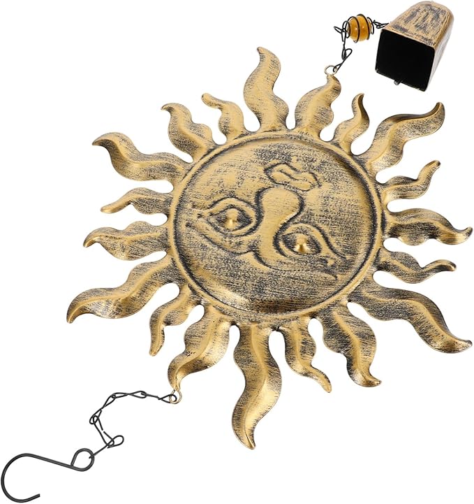 BESPORTBLE 1pc Patio Wind Chime Hanging Ornament Retro Bell for Outdoor Garden Decor Soothing Sounds for Lawn and Balcony Symbol of Luck and Relaxation