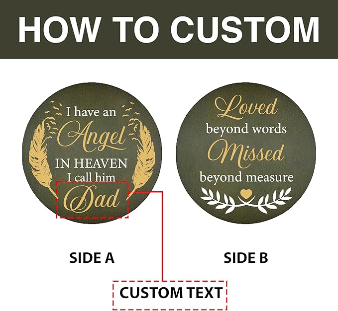 ASTARIN Memorial Angel 36" Wind Chimes, Personalized Name Sympathy Wind Chime, in Memory of Loss Mom Loved One, Large Deep Tone Bereavement Windchimes for Outside Clearance(Produced in USA)