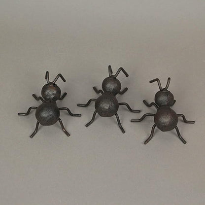 Upper Deck Set of 6 Cast Iron Ant Sculptures Home Garden Decor Metal Outdoor Statue Yard Art