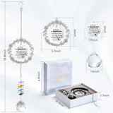 Memorial Gifts for Loss of Loved One, Unique Sun Catcher Sympathy Gift Idea Window Suncatcher, Hanging Ornament Crystal Rainbow Maker Bereavement Grief Gift Box for Loss of Mom Friend Son Family Pets