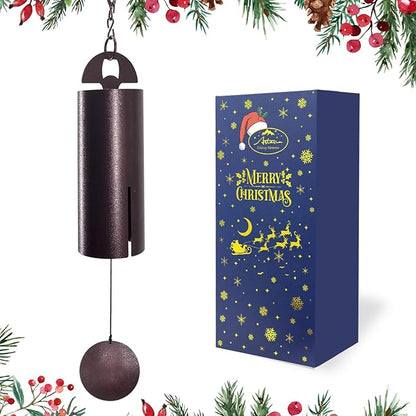 ASTARIN Christmas Wind Chimes for Outside Deep Tone Heroic Christmas Windbell Deep Resonance Serenity Bell Outdoor Decor for Patio,Yard,Porch,Garden Package
