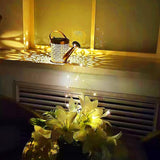 Solar Watering Can Lights Outdoor Garden,Outdoor Light Garden Plant Ornaments Solar Powered Waterproof Retro Metal Fairy Lights with Bracket for Yard Patio Pathway Lamp Decorations Garden Gifts