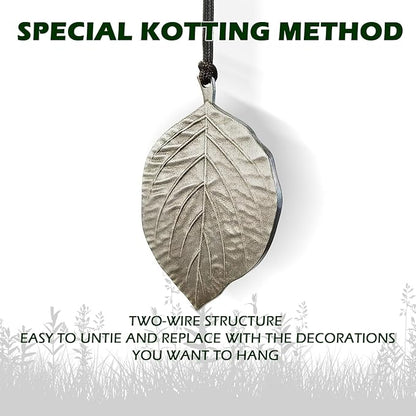 Wind Chimes for Outside,29" Lucky Leaf Memorial Wind Chimes Create a Zen Atmosphere for Oudoor,Garden Patio Yard Decor,Lucky Gift for Women/Mother/Father/Christmas/Unisex(Silver)