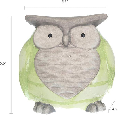 Topadorn Ceramic Owl Statue for Garden Décor,Garden Statue Figurine Tableshelp Ornaments Statues
