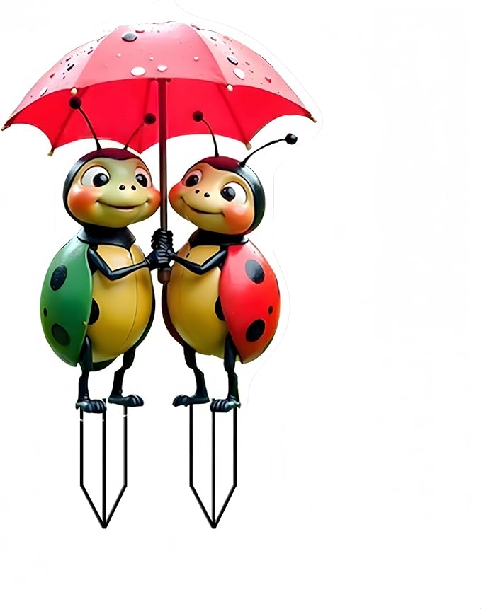 2D Frog Riding Bicycle Acrylic Garden Stake Decoration Yard Lawn Planter Outdoor Display (#03 Style)