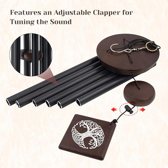 ASTARIN Wind Chimes for Outside, Memorial Wind Chimes Sympathy Wind Chimes for Loss of Loved One Tree of Life Memorial Wind Chime Bereavement Condolence Gifts for Loss of Mother Father Husband