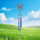 Butterfly Wind Chimes for Outside, Butterflies Birthday Gifts for Women Mom Men Wife Grandma, Sympathy Memorial Festival Gifts Metal windchimes, Garden Decor for Outside, Patio, Yard, Home, Porch