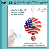 12 inch Wind Spinners Outdoor Hanging Decor, Steel Wind Spinner, Large American Eagle Ornament Spinner, Wind Chimes for Outside, Kinetic Sculpture Sun Catcher, Yard Art Garden Decor, Grandma Gifts