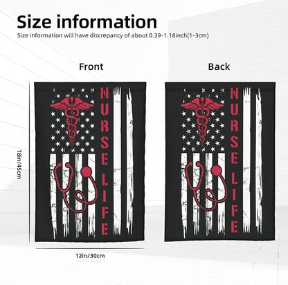 Nurse Garden Flag Double Sided Vertical 12×18 Inch Nurse Day Garden Flag Banners Double Sided For Lawn Patio Yard Garden Home Outdoor Decor -3