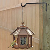 AILIN YELOKIE 12inch 4 Pack Plant Hanger, Sturdy Hanging Plant Hangers Outdoor, Bird Feeder Hanger for Bird Feeders, Planters, Lanterns, Wind Chimes Indoor Outdoor, Upgrade Black