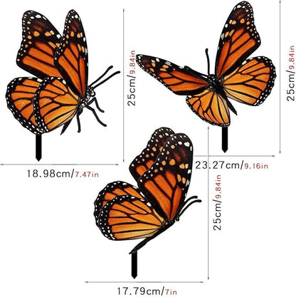 Animal Silhouette Sculptures - Acrylic Yard Art Decor Stakes，Cute Realistic Garden Ornaments for Backyard, Patio, Roof Décor, (B)