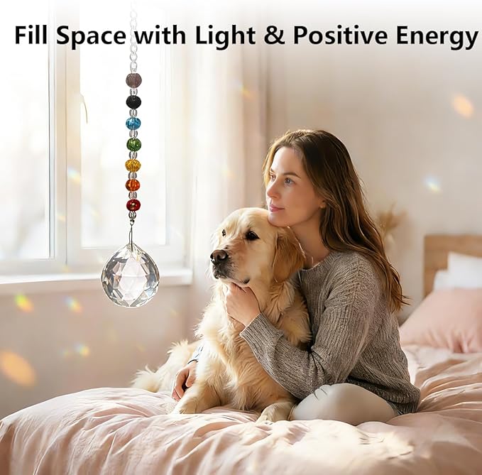 Pet Memorial Gifts for Cats Dogs: Round Ball Crystal Sun Catcher Remembrance Ornament, Cat Memorial Gifts for Loss of Cat, Rainbow Bridge Dog Passing Away, Bereavement Pet Loss Sympathy Gift