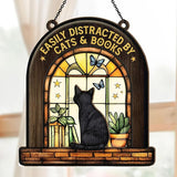 Jesuspirit - Window Hanging Suncatcher – Crystal Clear Acrylic & Wood Sun Catcher for Home Decor, for Women (Your Book Nook, 6 Inches)