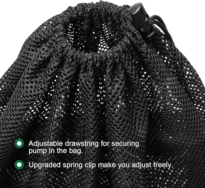 Pond Pump Filter Bag, 12.2"x 15.9" 2 Pack Drawstring Pond Mesh Pump Barrier Bags for Pool Biofilters Aquarium Filtration, Protection Cover from Needles Leaves Hair for Outdoor Fountain