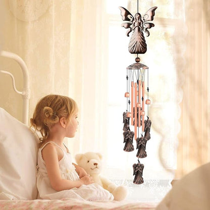 Angel Gifts for Grandma, Mother Wind Chimes,Birthday Gift for mom/Husband/Wife/Women/Aunt/Daughte/Friend/Niece/Sister/Teacher,Gardening Gifts,Memorial Windchime Outside,Yard Decor