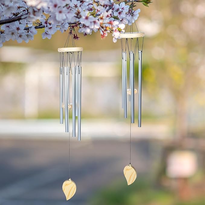 12Pcs Wind Chime Tubes Accessories for DIY Crafts Aluminum Wind Chime Replacement Parts for Garden Courtyard Hanging Decoration 4.52 Inch Metal Tubes for Outdoor Windchimes