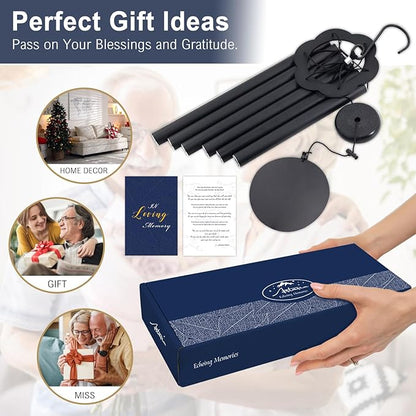 ASTARIN Sympathy Gifts for Loss of Mom,36 Inch Memorial WindChimes for Outside Tuned Relaxing Soothing Low Bass, Condolence Bereavement Gifts in Memory of Mom（ Flower-Shaped Top）