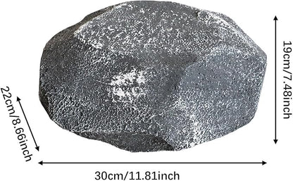 Baoblaze Fake Rock Landscape Decoration Photo Ornaments Landscaping Lightweight Faux Stone Sculpture Realistic for Porch Yard Garden, 30x22x19cm