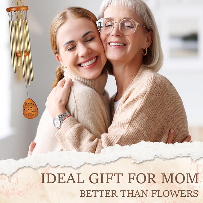 Mothers Day Best Gifts for Mom Wind Chimes from Daughter Son Mom Birthday Gift Thanksgiving Christmas Thank You Gift for Mother Women All Moms, Love Reminder Keepsake Ideas