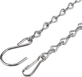EBOOT 2 Pcs Hanging Chain for Bird Feeders, Planters, Lanterns and Ornaments (Silver,35 Inch)