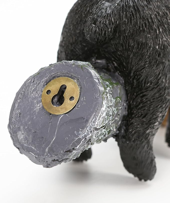 Outdoor Black Bear Decor - Cub Napping & Hanging Out Faces Figurine - Peeker Sculpture Up in Trees - Yard Decorations - Resin Funny Baby Bear Statue - Garden