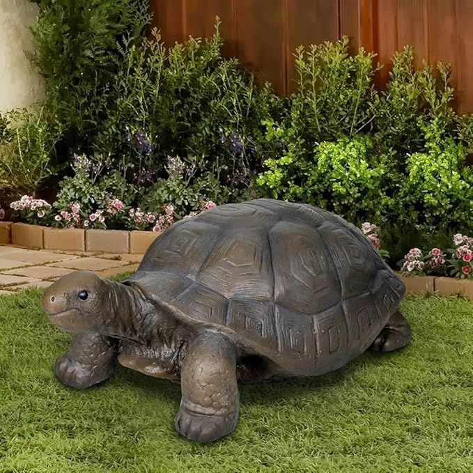 SKYFIRE Large Turtle Statues for Garden - 29.5' x 15.7' x 11.8' Fiber Reinforced Concrete Figurines, Garden Sculptures & Statues for Outdoors, Lawn, Yard, Indoor - Tortoise Outdoor Decor