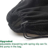 12.2"x 15.9" Large Pump Barrier Bag, Pond Pump Filter Bag, Black Media Bag Large Pump Nylon Mesh Bag for Pond Swimming Pool Filters(Black) (12.2"x 15.9")