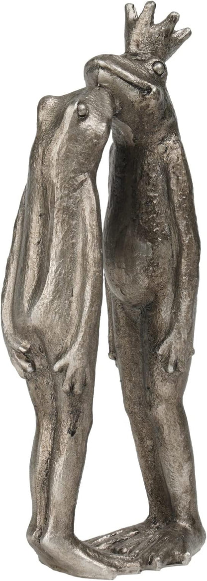 Frog Decor Garden Statue Decor Outside - Artgenius Couple Kissing Statue Outside Frog Figurines for Yard Patio Lawn Decorations Couple Frogs Front Yard Decorations Outdoor 3.6"2.1"8.7" LC Lcdecohome