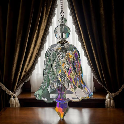 Rainbow Crystal Wind Chimes 2 Pcs,Crystal Suncatchers for Window Hanging Wind Chime Style Garden Sun Catchers,Gifts for Mom, Wife, Grandma Neighbors