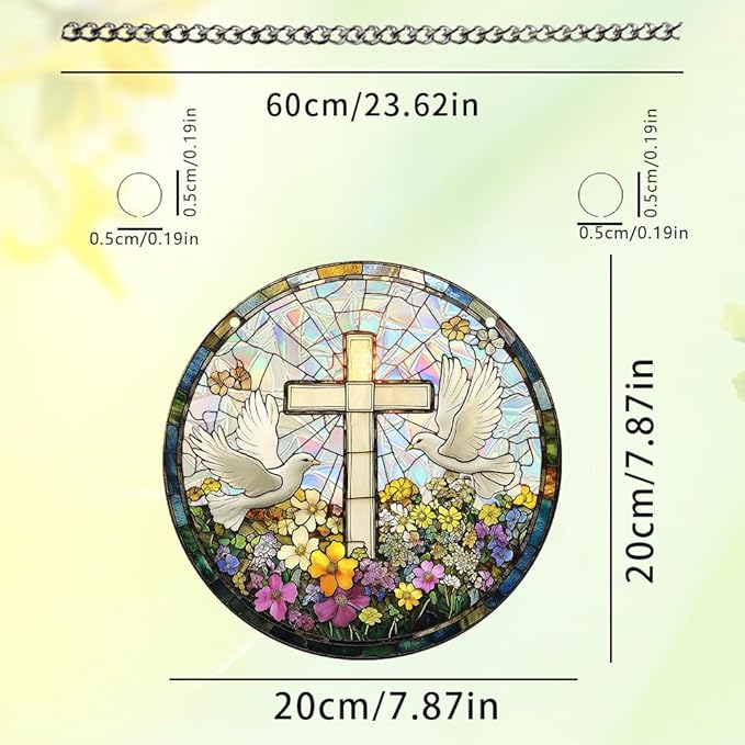 Sun Catchers Indoor Window, Acrylic Rainbow Suncatcher Window Hanging Decoration for Living Room Bedroom Summer Home Balcony Ornaments Decoration (SC237)