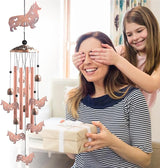 Dachshund Wind Chimes - Christmas Decorations,Garden Gifts for Women,Patio & Nursery, Memorial Day Gifts for Mom/Wife/Daughter, Whimsical Yard Decorations with Soothing Tones