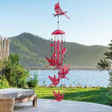 Cardinal for Women,Wind Chimes Outdoor Cardinal Birthday Gifts for Men/Mom/Grandma R ed Bird Metal WindChimes Outside/Indoors, Lawn, Patio, Garden Decor, Yard Decorations