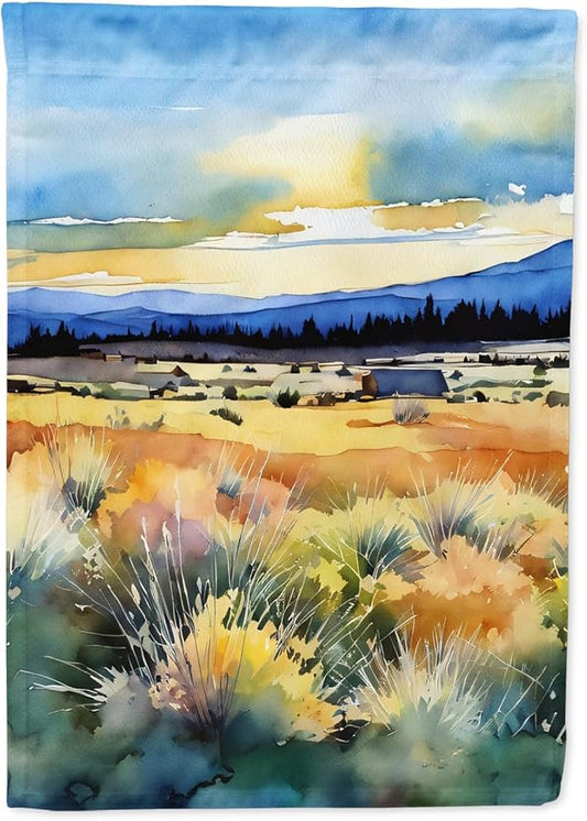 Caroline's Treasures Nevada Sagebrush in Watercolor Garden Flag Mailbox Flag Decorative Yard Flag Banner Outside Patio Artwork Yard Flower Beds, Garden Size, Multicolor
