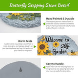 Sunflower Bees Stepping Stone for Garden, Decorative Garden Stone for Yard, Patio, Garden or Walkway - Outdoor or Indoor Home Decoration(Animals)