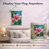 Caroline's Treasures Hawaii Hawaiian Hibiscus in Watercolor Garden Flag Mailbox Flag Decorative Yard Flag Banner Outside Patio Artwork Yard Flower Beds, Garden Size, Multicolor