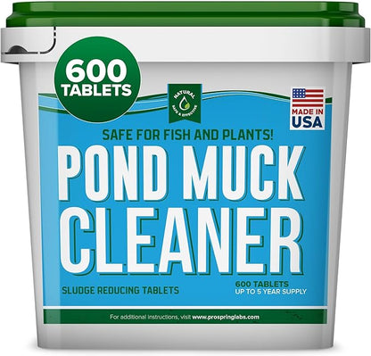 Pond Clarity Solution | Fish Pond Clarity Solution | Sludge Dissolver for Fish Pond 600 Tablets