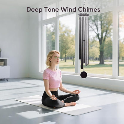 65" Extra Large Wind Chimes for Outside Deep Tone,Big WindChimes for Outdoor Porch Garden Patio Balcony Decor, Deep Tone Wind Chimes (Bronze)
